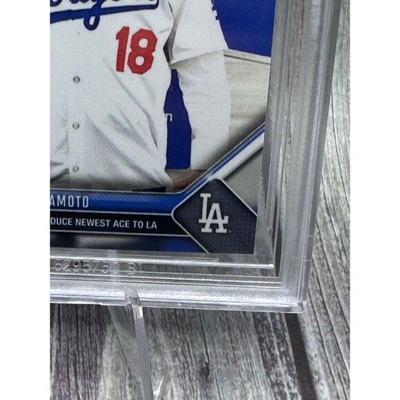 2023 TOPPS NOW OFFSEASON #OS25 YOSHINOBU YAMAMOTO ROOKIE RC BGS 9.5 Gem Dodgers - Picture 7 of 9
